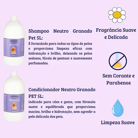 Kit Granado 5L - Sem corante e sem parabenos
