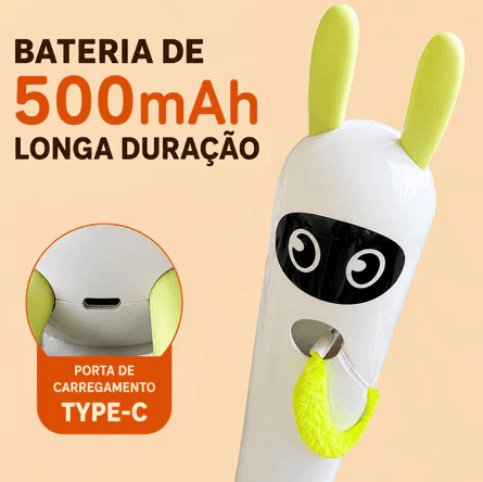 Brinquedo Ventosa Pena - Bateria de 500 mAh, USB Type-C