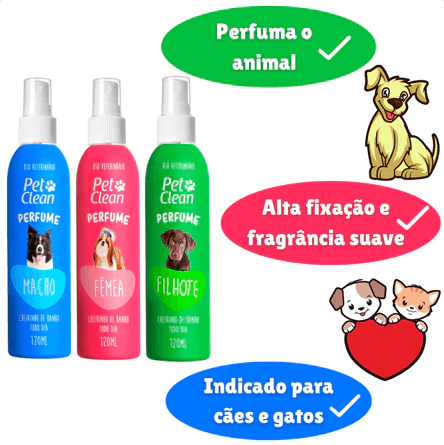 Kit Pet Clean - Os três perfumes