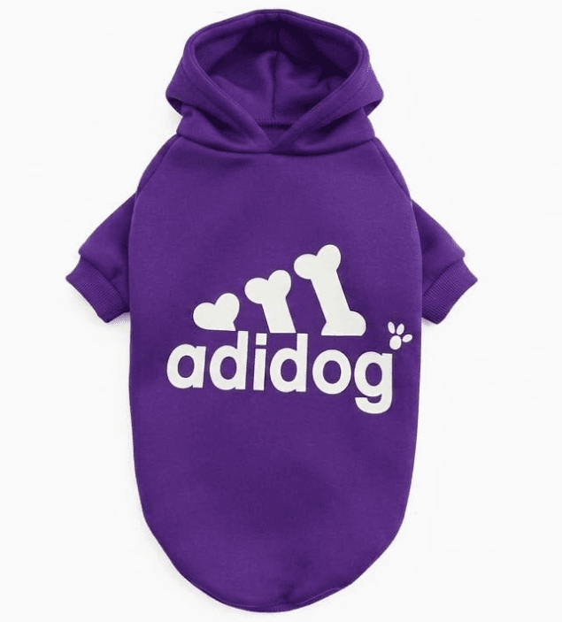 Roupa com Capuz para Cães - Roxo