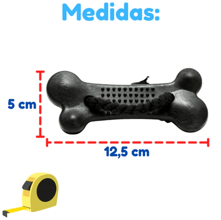 Kit Pneu Bola Osso - Ossinho: 12,5 cm x 5 cm