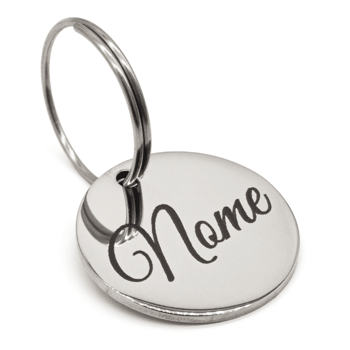 Medalha de Identificação Pet - Dourada e Inox - Inox