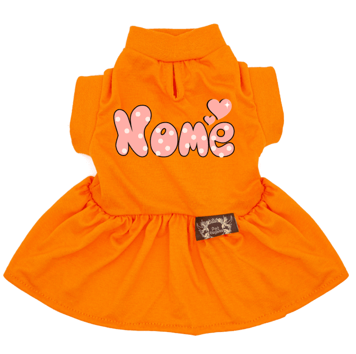 Vestido Love - Laranja
