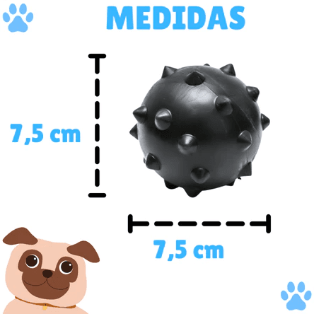 Kit Pneu Bola Osso - Bola Cravo: 7,5 cm