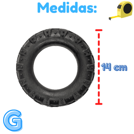 Kit Pneu Bola Osso - Pneu G: 14 cm