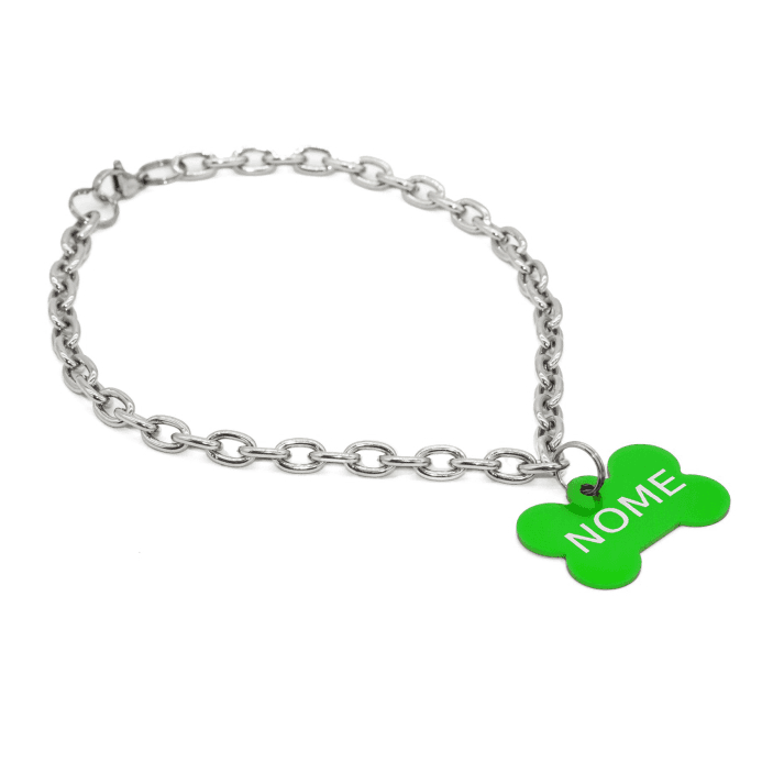 Corrente Inox e Pingente Várias Cores - Ciclone - Verde