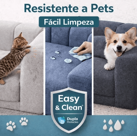 Cama Sofá Marshal - Tecido Easy & Clean resistente a pets