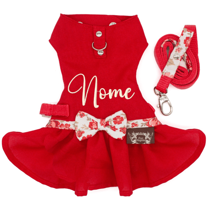 Vestido Soraia com Laço - Vermelho