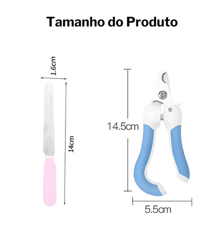 Kit 4 Peças - Medidas do cortador e da lixa
