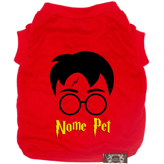 Camiseta Pequeno Bruxo - Vermelho