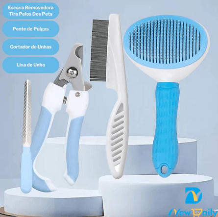 Kit 4 Peças - Azul
