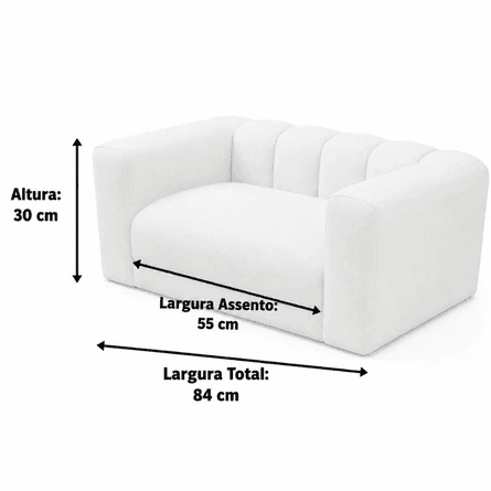 Cama Sofá Marshal - Medidas: 84 x 55 x 30 cm