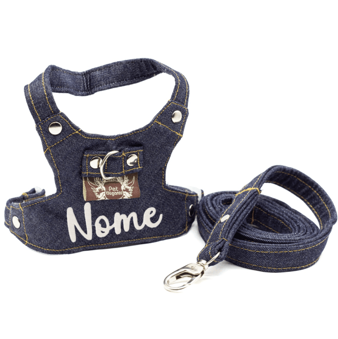Peitoral Jeans - Personalizado com Nome - Jeans