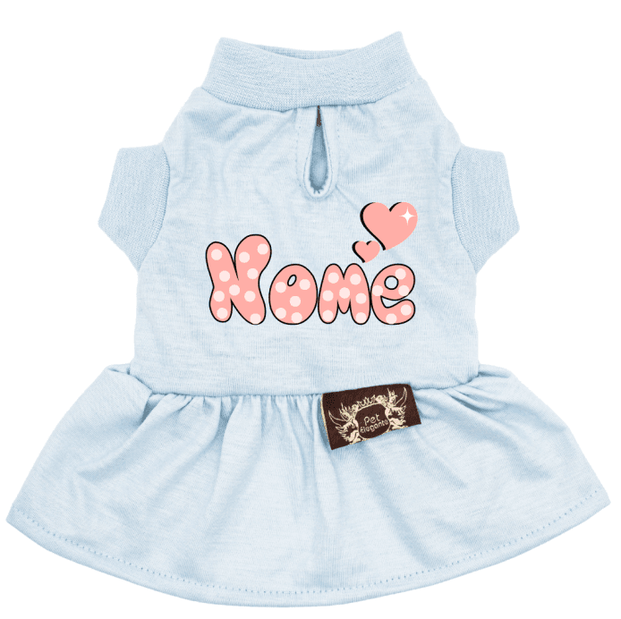 Vestido Love - Azul Claro