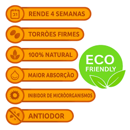 Areia MimoCat - Rende 4 semanas, antiodor