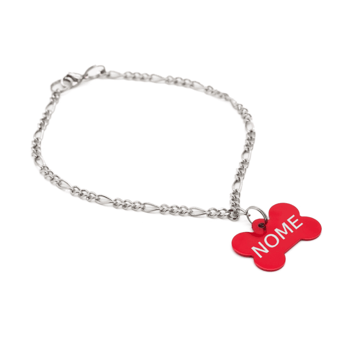Corrente Inox e Pingente Várias Cores - Ciclone - Vermelho