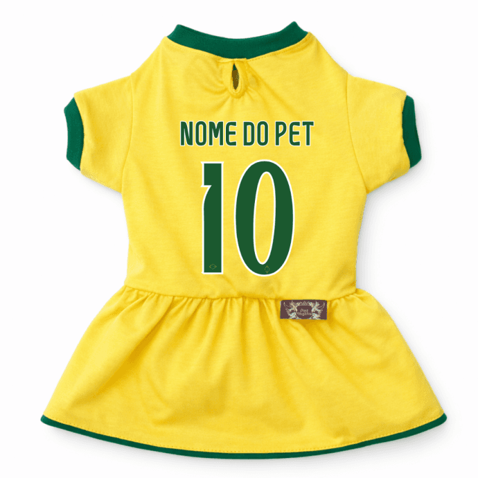 Vestido Copa do Mundo - Amarelo