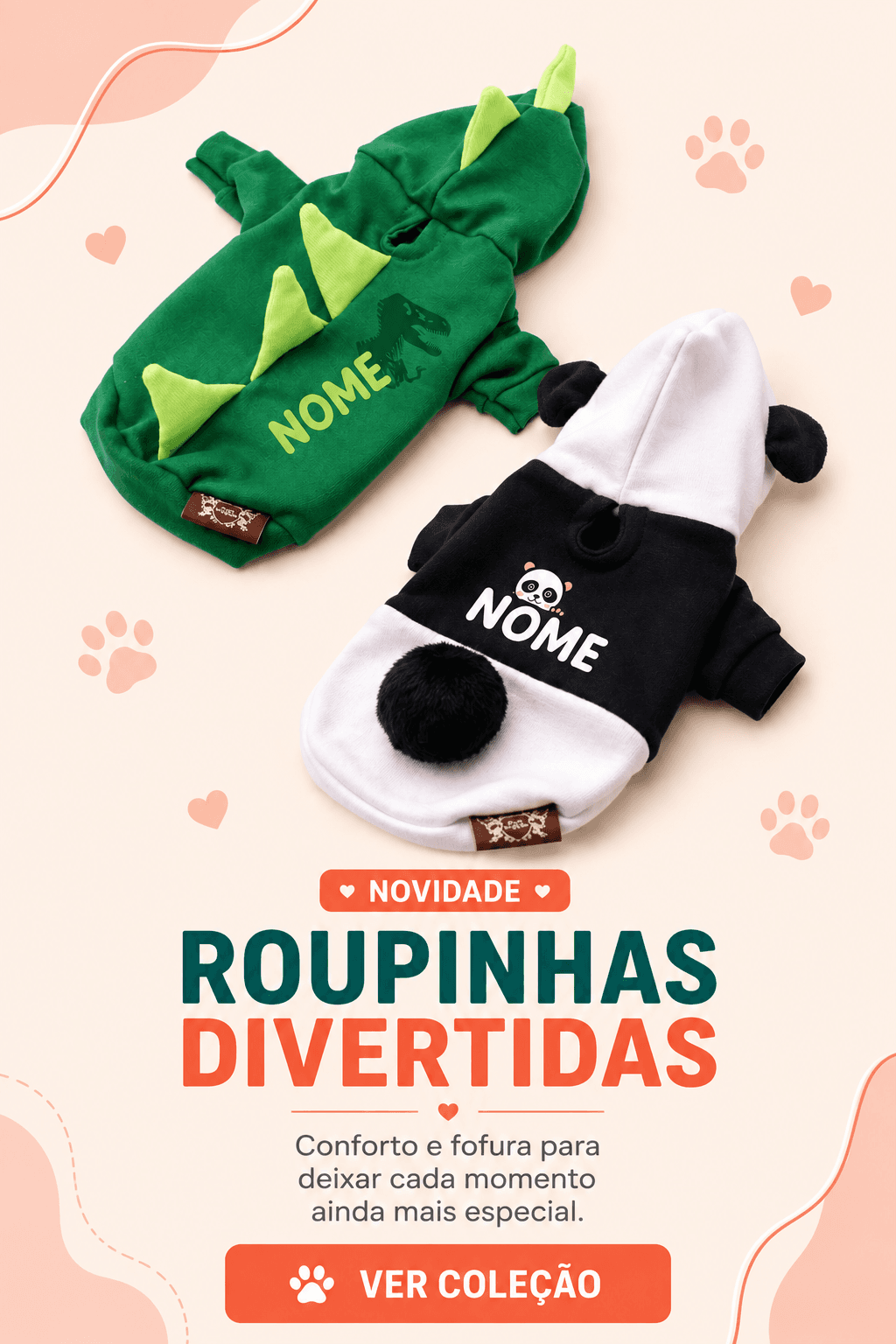 Roupinhas divertidas — conforto e fofura para deixar cada momento ainda mais especial