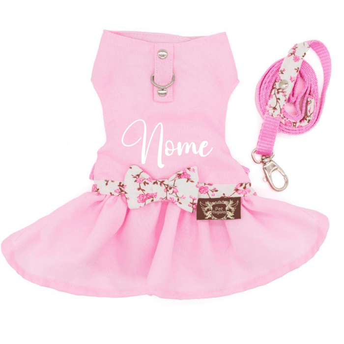 Vestido Soraia com Laço - Rosa Claro