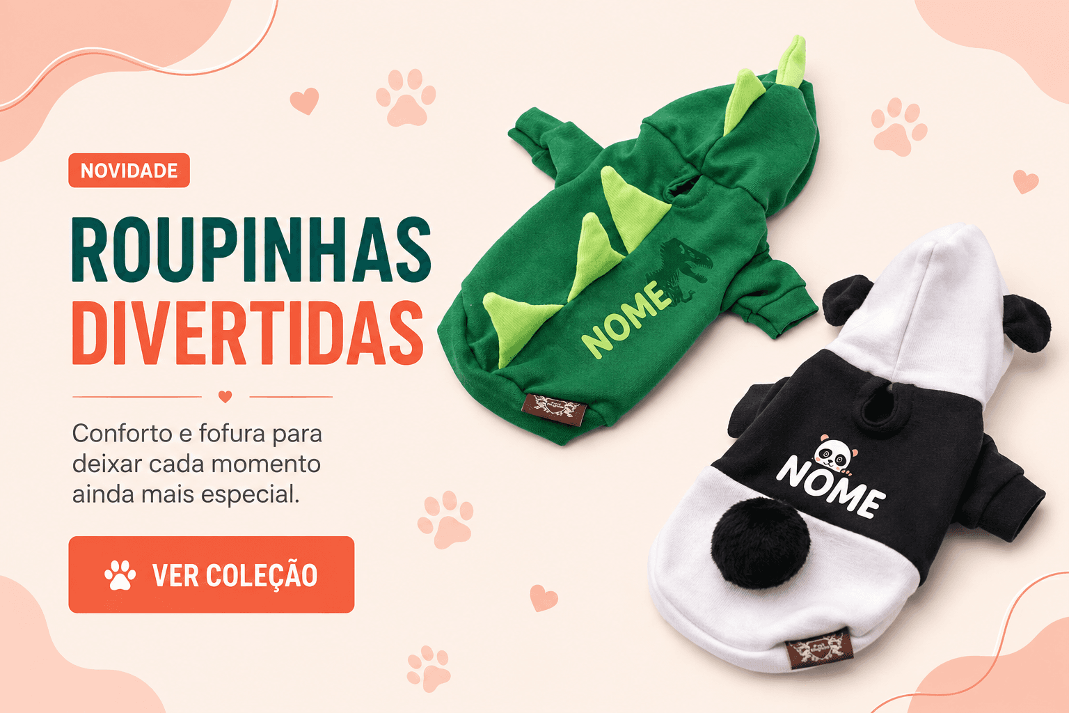 Roupinhas divertidas — conforto e fofura para deixar cada momento ainda mais especial