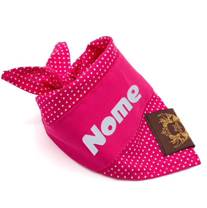 Bandana Bulba Poá - Personalizada - Pink