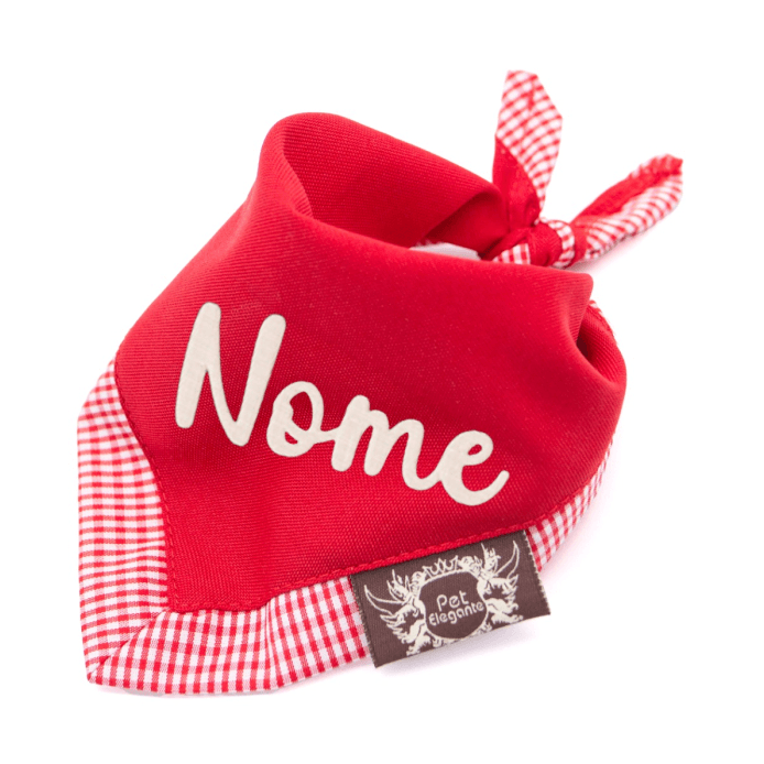 Bandana Bernardo - Personalizada - Vermelho